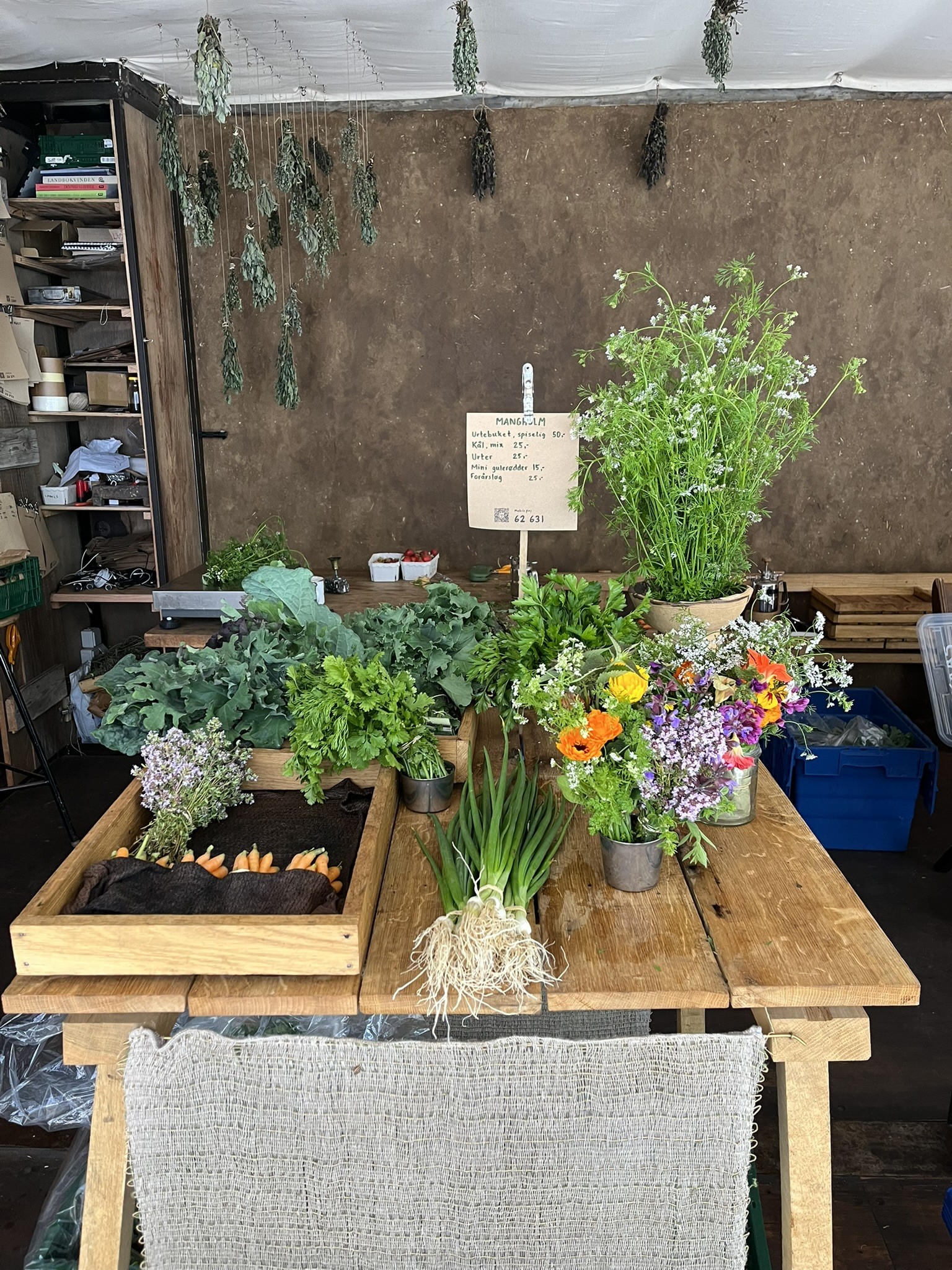 Salg af grøntsager fra små producenter